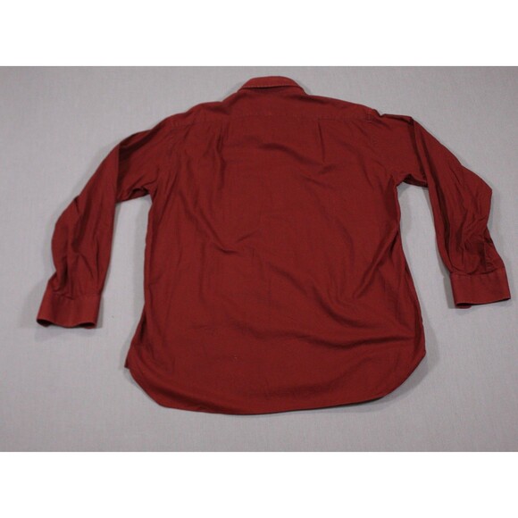 Charles Tyrwhitt Mens Button Down Shirt Long Sleeve Maroon Red Cashmere Blend XL - Picture 3 of 9